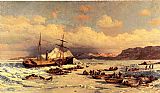 William Bradford Canvas Paintings - Voyage